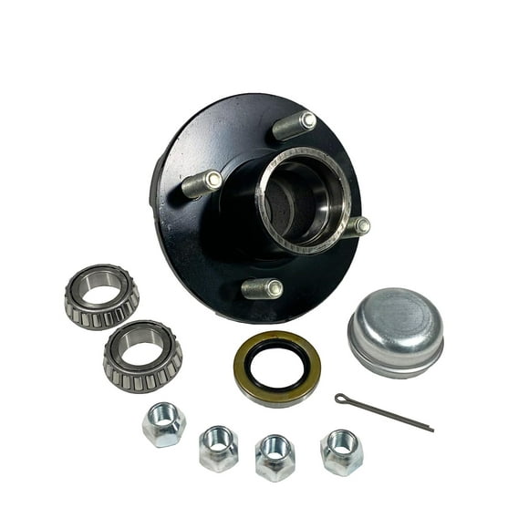 Kit de Moyeu de Remorque (BT-100-04-A) 4 Boulons sur Roulements Ronds de 4 Pouces - Roulements I.D. 1 Pouce
