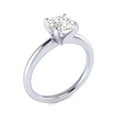 thumbnail image 2 of SuperJeweler 1 1/2 Carat Cushion Cut Moissanite Solitaire Engagement Ring in 14 Karat White Gold, 2 of 5