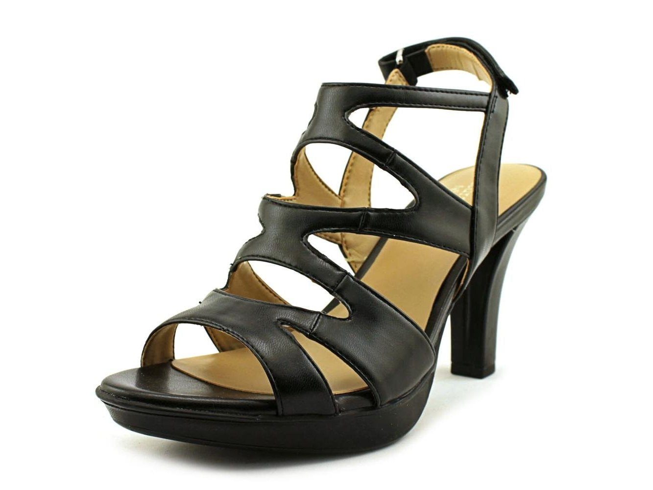 Naturalizer Womens Dianna Open Toe Casual Strappy Sandals, Black, Size ...