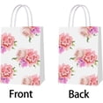 thumbnail image 4 of Mothers Day Gift Bags, Pink Carnation Happy Mother's Day Gift Bag with Handle for the Best Mom Theme Party Decorations (24pcs), 4 of 4