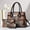628Black, variant on Large Capacity Retro Color-Block Geometric Pattern Handbag Trio Set with Built-in Wallet