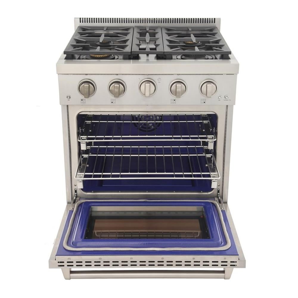Pemberly Row 30" Propane Gas Range in Stainless Steel with True Simmer Burners