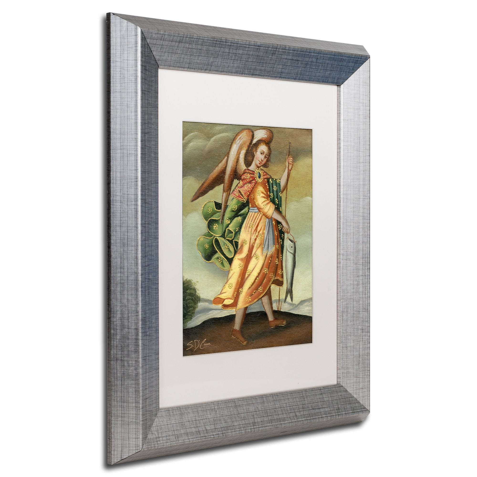Trademark Fine Art "Fishers of Men" Canvas Art by Masters Fine Art, White Matte, Silver Frame