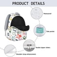 thumbnail image 4 of Dog Print Travel Backpack for Students - Durable Zippers, Side Water Bottle Holder, Ergonomic Design for Reduced Shoulder Strain, 4 of 6