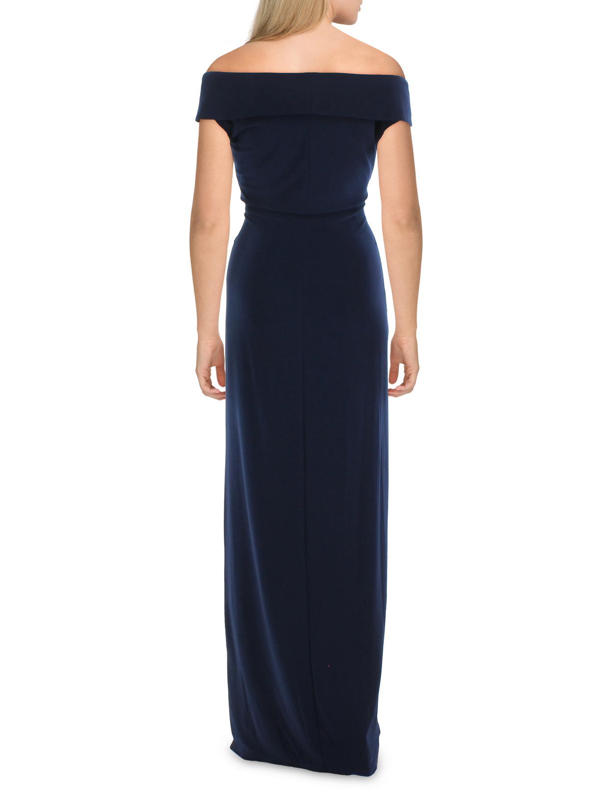 Lauren Ralph Lauren Womens Jersey Long Evening Dress