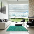 thumbnail image 7 of Ahgly Company Machine Washable Indoor Rectangle Abstract Jade Green Area Rugs, 5' x 8', 7 of 7