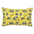 thumbnail image 1 of Fotbe Honeybee Funda de Almohada Decorativa Estilo Occidental, Lujo en Algodón, Fundas para Almohadas King, Cojín Estampado para Decoración del Hogar-16"x24", 1 of 6