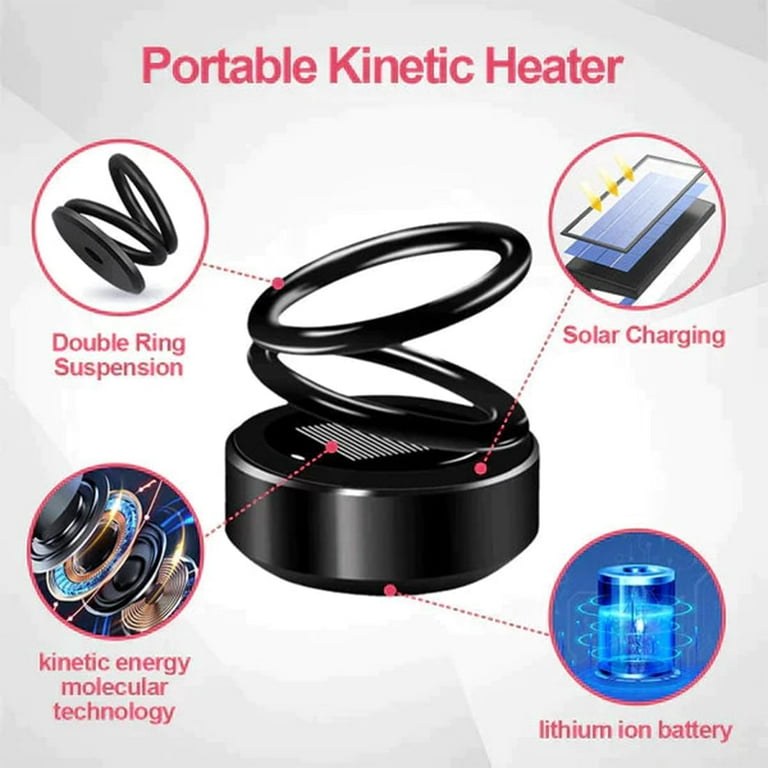 3pcs Portable Kinetic Molecular Heater Kinetic Heater Portable Kinetic  Heater Compatible With Car Ehicles Mini Portable Kinetic Molecular