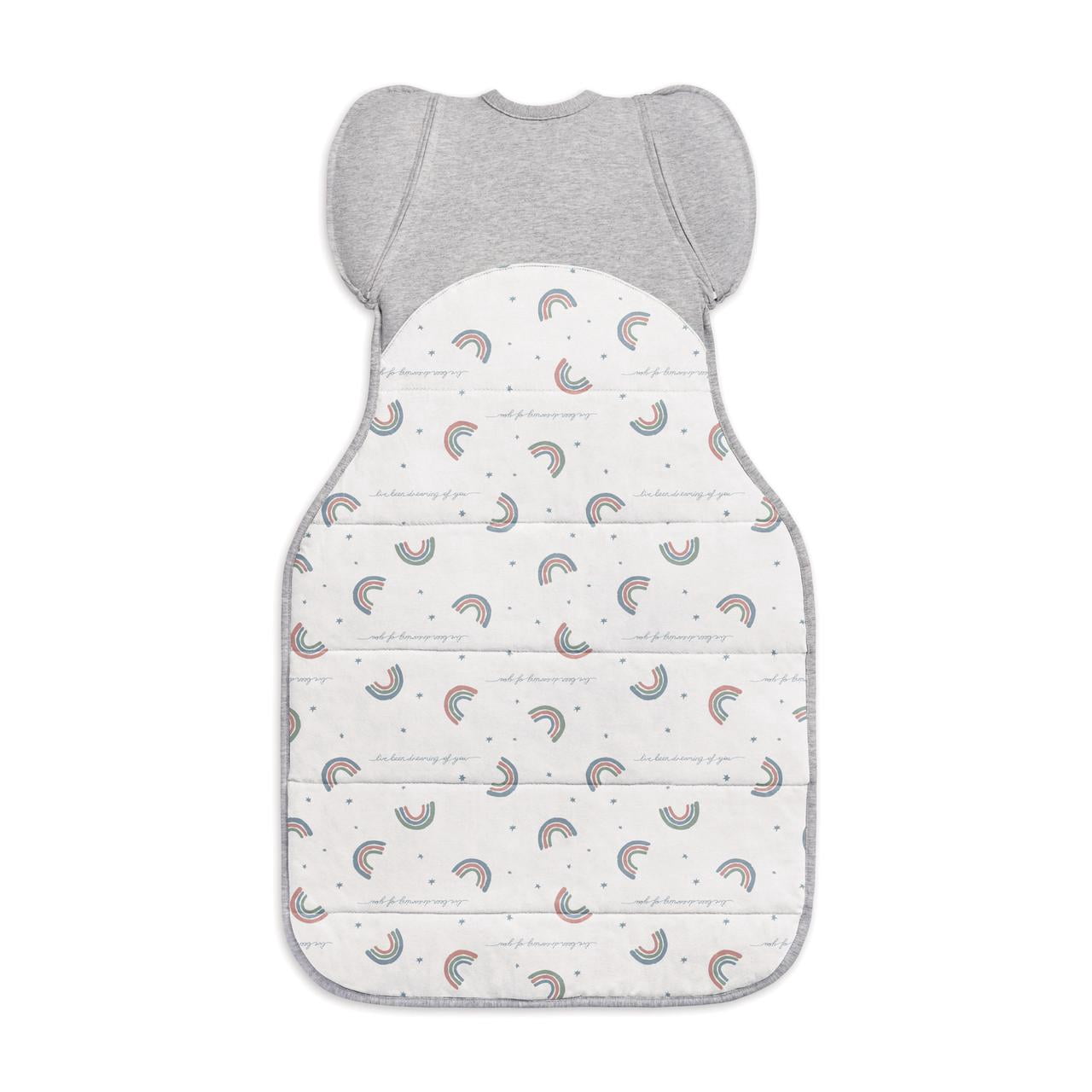 Love to Dream Swaddle UP Transition Baby Sleep Bag Warm 2.5 TOG, Zip-Off Wings, Large 19-24 lbs, Rainbow