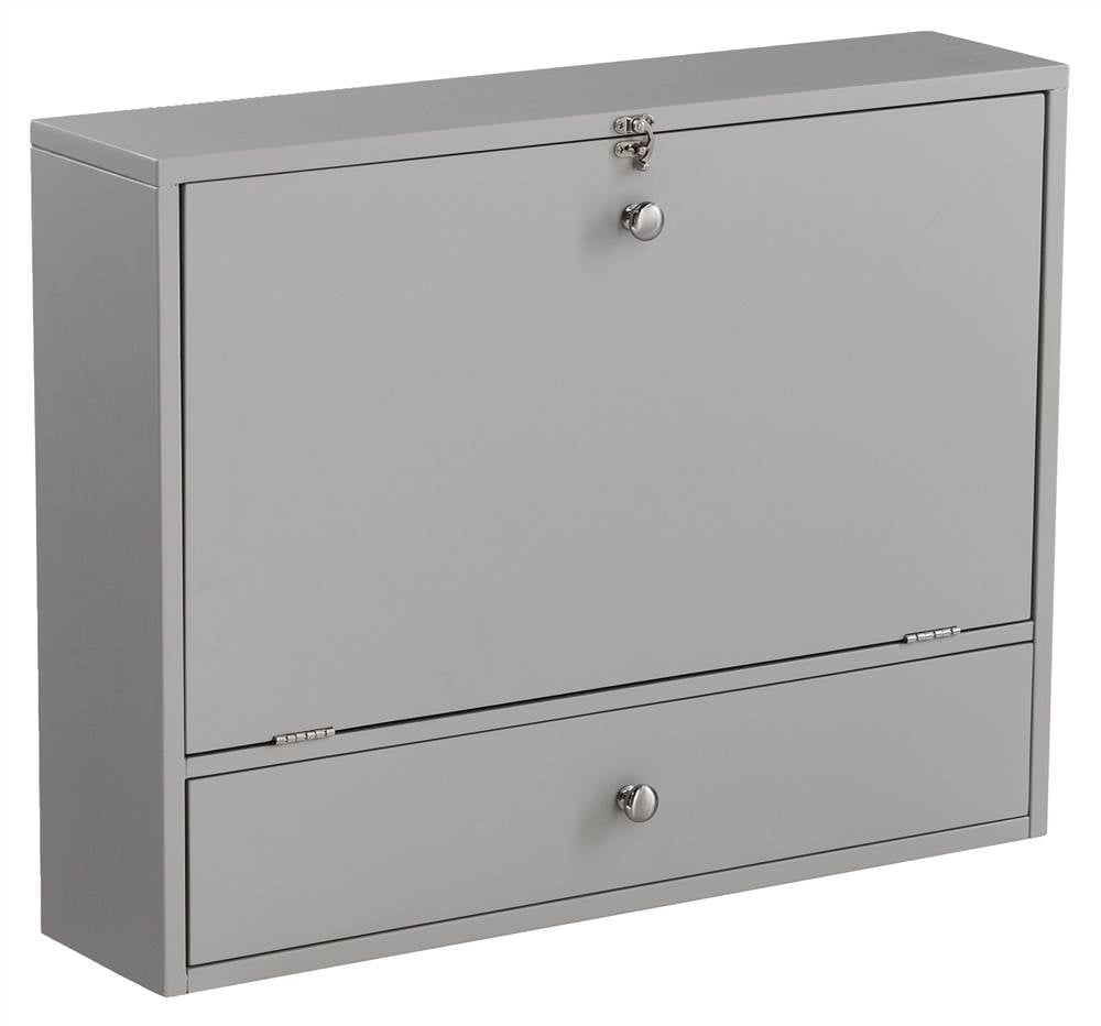 Wall Mount Laptop Desk Universal Style in Gray