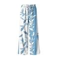 thumbnail image 7 of Yertdoel Pajama Pants Women Unisex Fashion Printed Elastic Waist Wide Leg Casual Sleep Pants Drawstring Comfy Lounge Bottoms with Pockets, 7 of 7