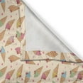 thumbnail image 3 of Ambesonne Dessert Kitchen Curtains, Waffle Cone Ice Creams, 55"x39", Multicolor, 3 of 3