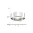 thumbnail image 3 of Solid 10k White Gold 7mm Standard Flat Comfort Fit Wedding Band Size 10, 3 of 3