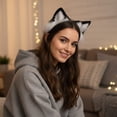 thumbnail image 5 of Yvsxxv 1Pc Black Wolf Ear Faux Fur Headband Party Hair Accessories, 5 of 7