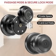 thumbnail image 2 of GeekTale Smart Fingerprint Door Lock Fingerprint Doorknob Entry Door Lock, Fingerprint Unlocking, Mobile App Unlocking, Key Unlocking for Home Hotel Office Apartment Bedroom Black, 2 of 10