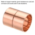 thumbnail image 4 of Unique Bargains 25mm Straight Copper Pipe Coupling Connecting Adapter Solder Connection for Plumbing 2 Pack, 4 of 5