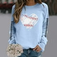 thumbnail image 2 of HUITKMM Chandails d'Automne pour Femmes Chandail à Manches Longues Col Rond Imprimé Football Chandail Décontracté pour Usage Quotidien et Activités Sportives Chemise Athlétique Douce et Confortable, 2 of 5