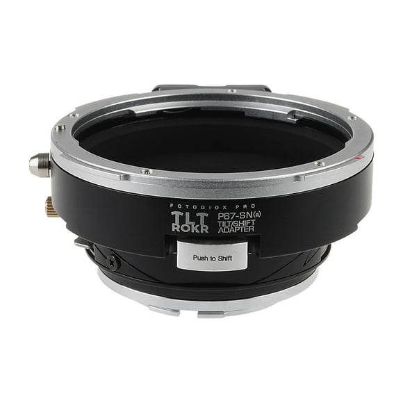 Fotodiox Pro New Tilt/Shift Lens Adapter for Pentax 6x7 (P67,PK67) SLR to Sony Alpha A-Mount (and Minolta AF) Camera Body, Black (TLTROKR-P67-SnyA)