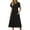 Black, variant on Summer Fashion Womens Dresses Plus Size Casual Short Sleeve With Pockets Beach A Line Casual