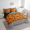 thumbnail image 3 of Feelyou Modern Motorcycle Print Bedding Comforter Set 7 Pieces for Kid, Est Sleep Sports Full Bedding Set, Checkered Buffalo Reversible Fitted Sheet Flat Sheet, Super Cozy Room Decor, 3 of 7