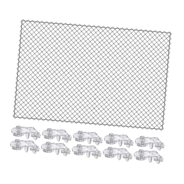 Aquarium Cover DIY Net Mesh Easy to Install Replacement Aquarium Screen Net 80x106cm