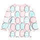 thumbnail image 4 of Blusas y camisas de cuello redondo y manga larga para niños, blusas/camisas de poliéster con estampado de corazones, mangas 3/4 y cuello redondo, elegantes e informales., 4 of 5