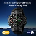 thumbnail image 4 of SKMEI Men's Watches Sports Outdoor Waterproof Military Watch Date Multi Function Tactics LED Alarm Stopwatch, 4 of 10