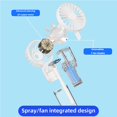 thumbnail image 3 of 4 - Speed Handheld Misting Fan | 800mAh, Portable Mini & Multi - Purpose – Women, Home/Office/Travel, 3 of 6