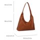 thumbnail image 5 of Bolso de hombro compuesto de empalme de PU Transpirable Viaje de compras para mujeres (marrón), 5 of 8