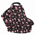 thumbnail image 4 of Renewold Axolotl Strawberry Black Car Seat Covers for Babies Girls Carseat Canopy, Baby Breastfeeding Cover, Durable Nursing Scarf, Infant Stroller Cover, 4 of 6