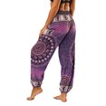 thumbnail image 5 of Defitshape Women's Boho Harem Pants Smocked Waist Yoga Hippie Palazzo Summer Beach Pants Pattern5 One Size, 5 of 5