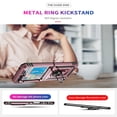 thumbnail image 5 of SaniMore Tri-layer Case for Samsung Galaxy Z Flip 5 6.7" 2023, 360° Rotating Holder/Kickstand Rugged PC Back + TPU Bumper Magnetic Car Mount Anti-fingerprint Heavy Duty Protective Case, Rosegold, 5 of 8