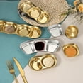 thumbnail image 4 of Uxcell Mini Stainless Steel Sauce Dish Seasoning Bowl Appetizer Plates Condiment Bowl for Salad Side Dishes Sushi Dipping Gold, 4 of 7