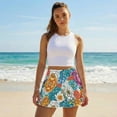 thumbnail image 5 of Xoenoiee Boho Mandala Flower Print Pleated Tennis Skirts for Women High Waist Golf Skirt Lightweight Mini Athletic Skorts for Pickleball Workout, L, 5 of 6