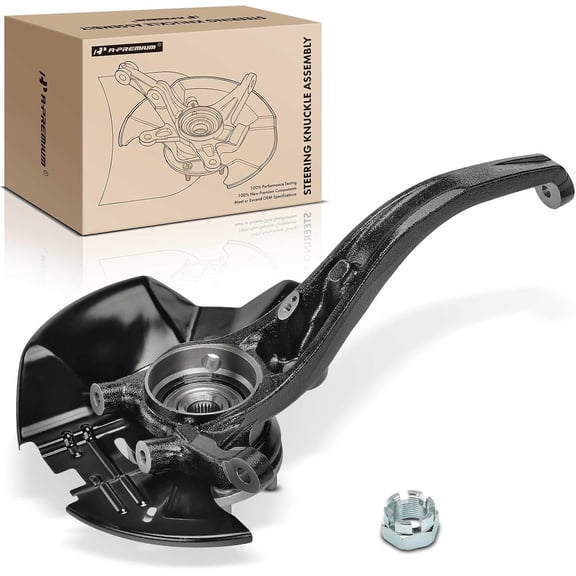 A-Premium Front Right Steering Knuckle & Wheel Bearing Hub Assembly Compatible with Hyundai Sonata 2006 2007 2008 2009 2010, Passenger Side
