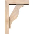 thumbnail image 3 of Ekena Millwork 5 1/2"W x 20"D x 28"H Funston Block Smooth Bracket w/ Offset Brace, Douglas Fir, 3 of 25