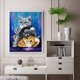 thumbnail image 1 of Cuadros Decorativos Kit de pintura al óleo de gatos apilables por números, imagen de dibujo DIY para adultos, decoración del hogar Ndcxsfigh Nuevos Originales, 1 of 8