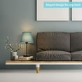 thumbnail image 2 of Modern Bedside Table Lamp Set of 2 with Blue Fabric Shade for Office Bedroom, 2 of 3
