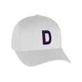 thumbnail image 1 of Flexfit Baseball Hat Custom Letter Initials A to Z Curved Bill, White Cap Red Nv, 1 of 3
