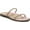 Peach, variant on Vionic Women's Prism Gold Metallic Leather Sandals 10M