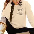 thumbnail image 3 of Sudadera de Halloween para Mujer, Suéter Bordado de Temporada Espeluznante, Suéter de Otoño Fantasma. Albaricoque S, 3 of 8