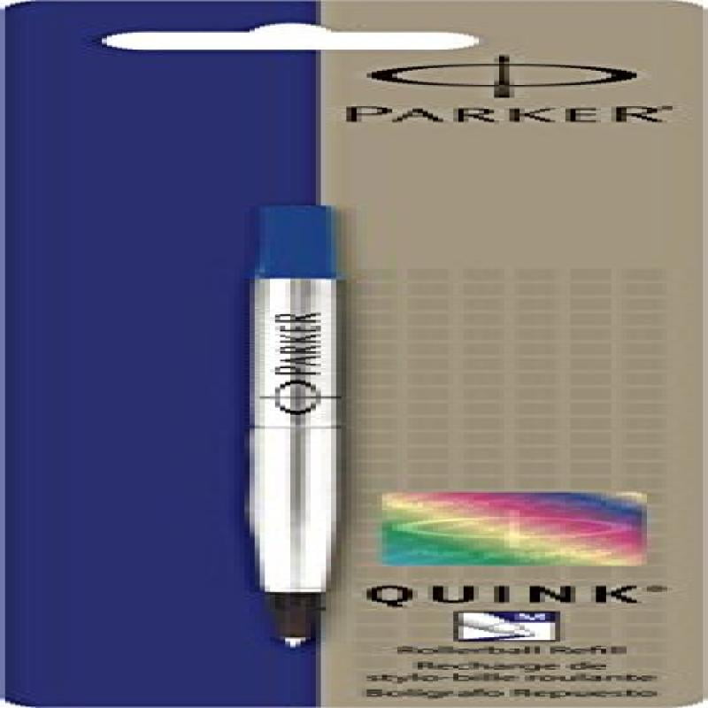 Pack of 6 Blue Ink 0.7 mm Medium Point Parker Rollerball Pen Refill
