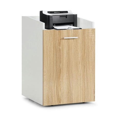 Demi Bonn 2 Drawers Mobile File Cabinet with Wheel, Filing Cabinet for Letter Size, White