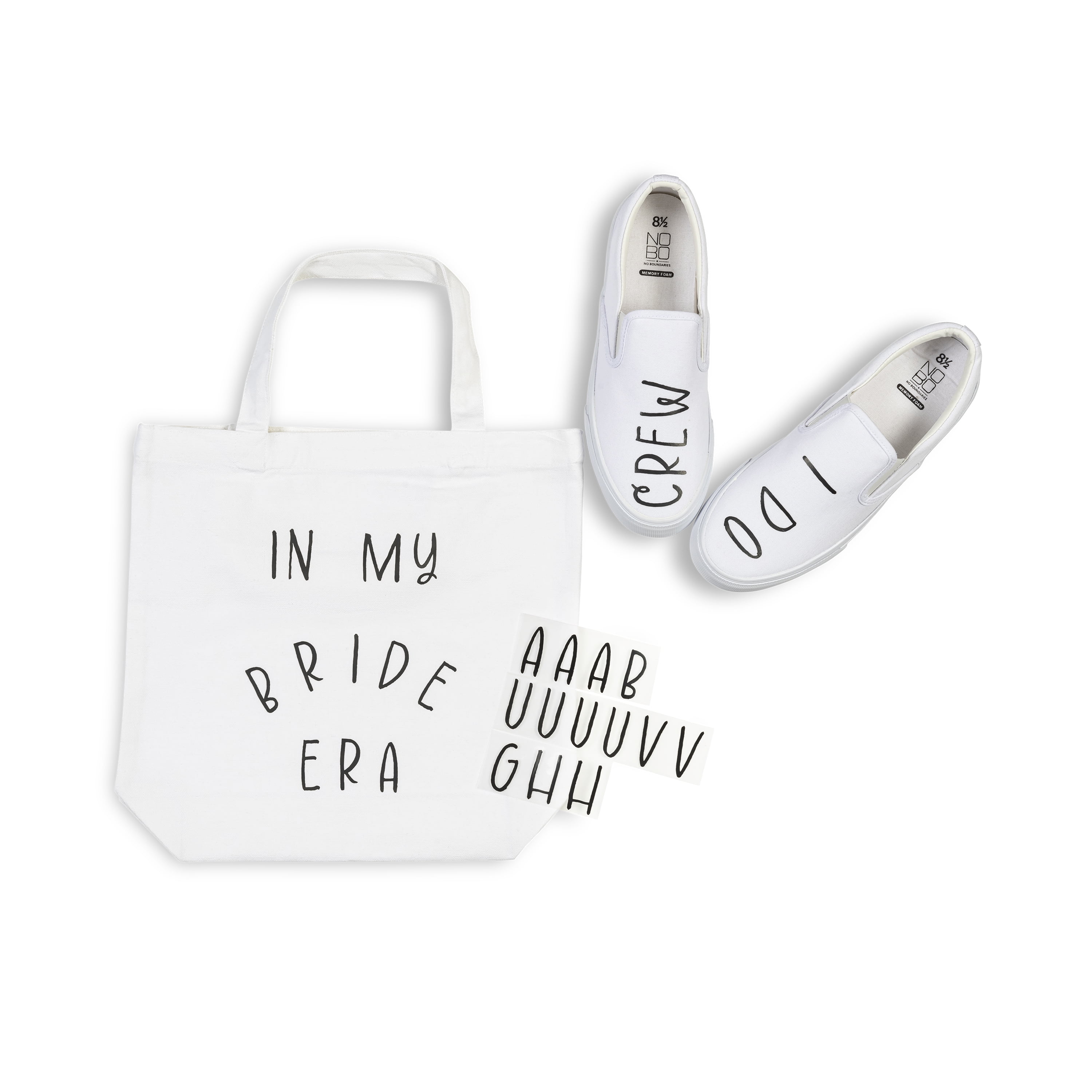 Hello Hobby 69-Piece Iron-on Letters, 2 Sheets