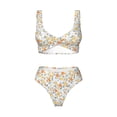 thumbnail image 4 of Daiia Floral1 Women's Bikini Set Two Piece Swimsuit High Waisted Bikini Adjustable Straps Bikini Perfect for Beach, Pool, and Summer Vacation-XX-Large, 4 of 9