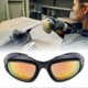 thumbnail image 4 of Polarized Motorcycle Goggles, Anti-Glare, Windproof, Full Frame, with Spare Lenses for Adults, 4 of 4