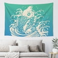 thumbnail image 2 of Abstract Fish Animal Tapestry, Wall Tapestry Decor Home Decor Bedroom Living Room Dorm Tapestry Room Wall Hanging, 60"x40", 2 of 8