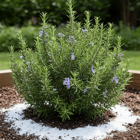 Rosemary Plant Live 4'' Pot, Fresh Rosemary Stater Plant, Purple Flower, Herb Garden Planting