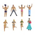 thumbnail image 1 of 8pcs Cup Doll Character Landscape Cup Pendant Cup Hanging Toy (Style Random), 1 of 7