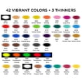 thumbnail image 2 of Set de Pintura para Aerógrafo ARTME 42 Colores con 3 Diluyentes, 2 of 6